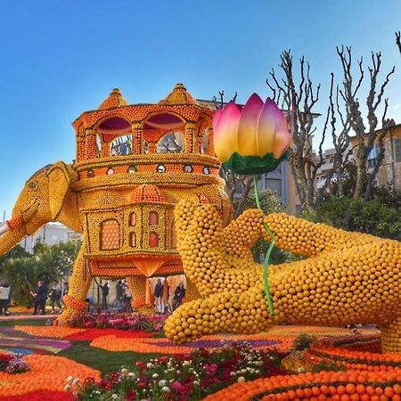 Menton Studio Face Au Jardin Bioves Fetes Des Citrons 3Min De La Mer 아파트 외부 사진